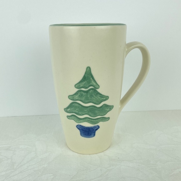 Vintage Pfaltzgraff Nordic Christmas Tree Large Latte Coffee MUG - Picture 1 of 5